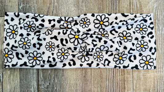 Cheetah Daisy Headband