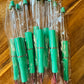 Teal plastic pens (wholesale)