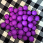 15mm dark purple silicone beads (wholesale) pack of 10