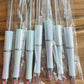 Holographic white plastic pens (wholesale)