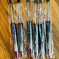 Black and white ombre plastic pens (wholesale)