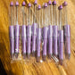 Pearl Purple plastic pens (wholesale)