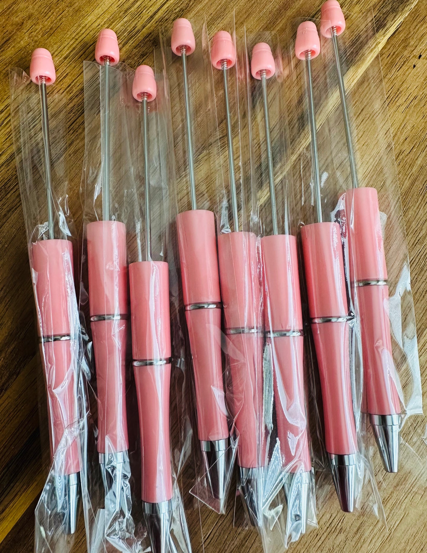 Coral plastic pens (wholesale)