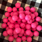 15mm Bright Pink silicone beads (wholesale) pack of 10