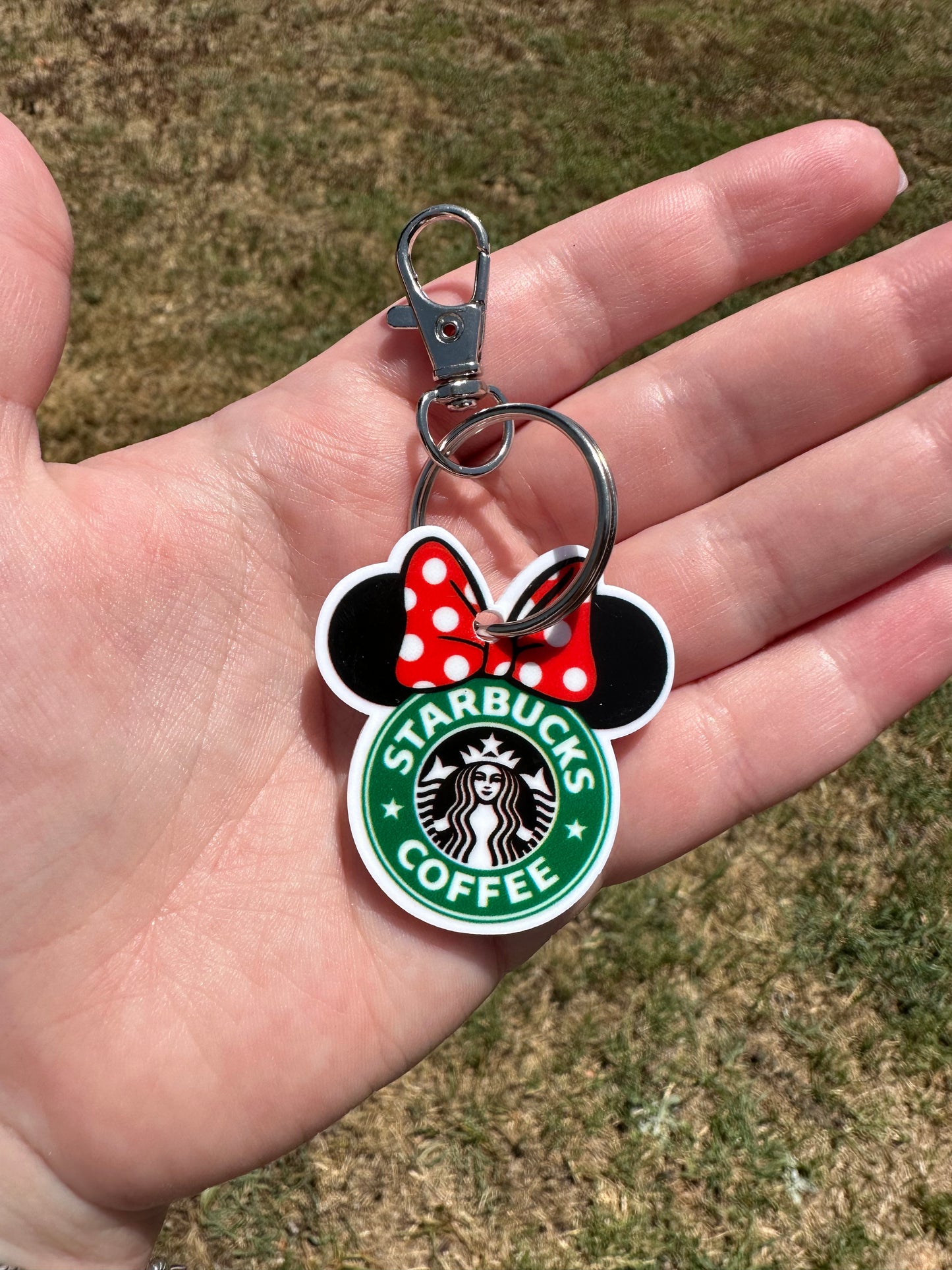 Mouse and Coffee keychain